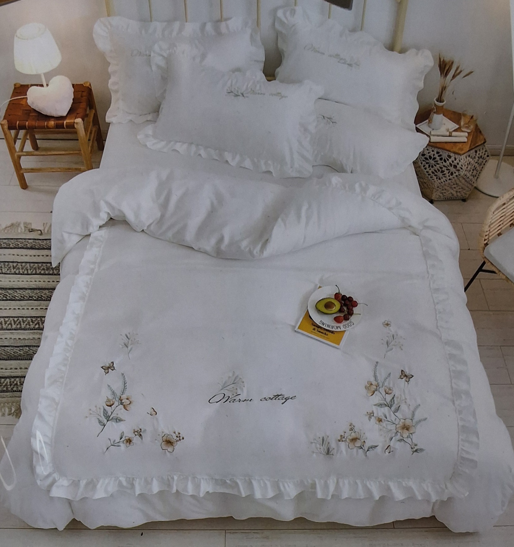 Drap 100% Coton Blanc