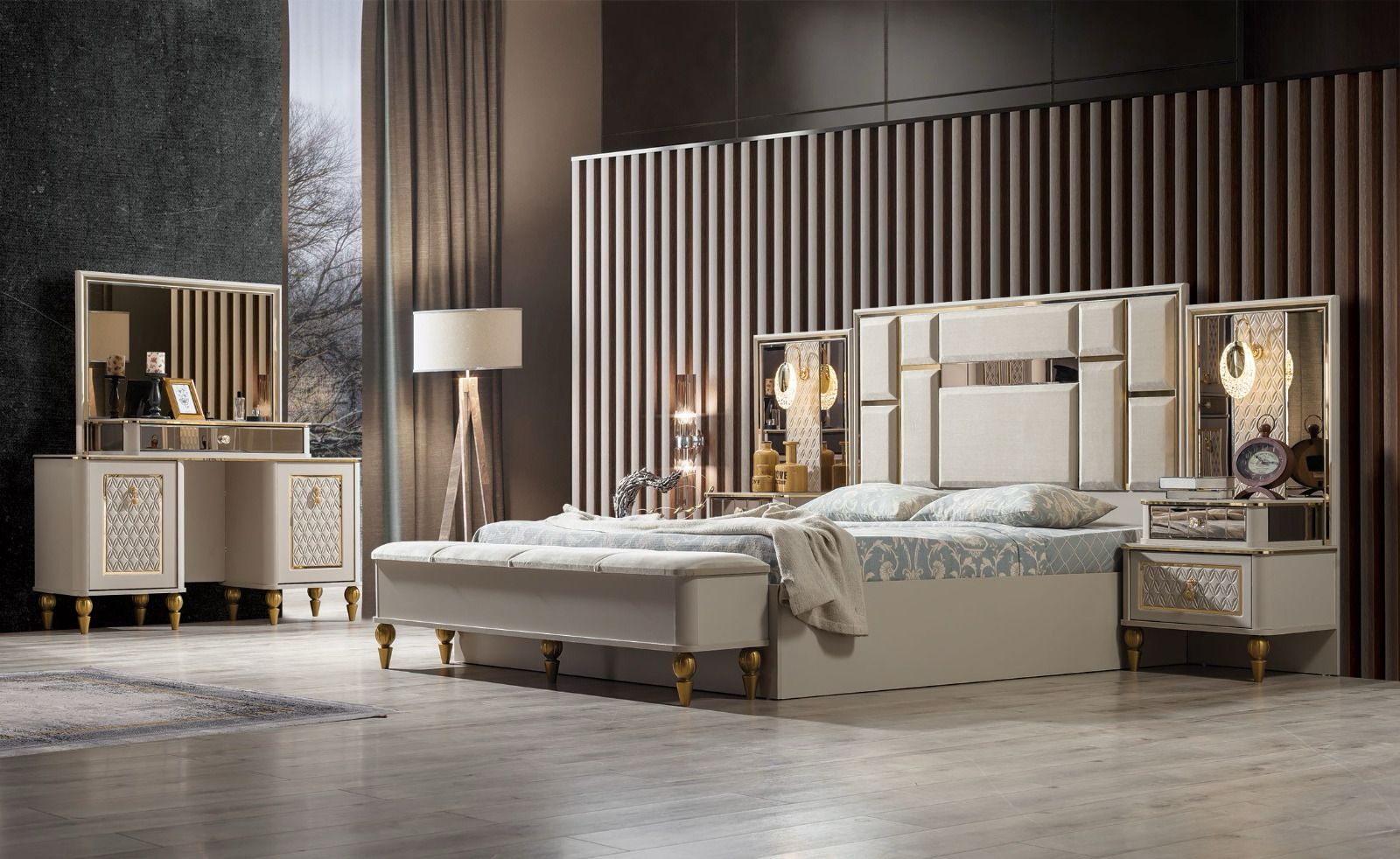 Chambre aménagée avec mobilier Ya Awa Déco
