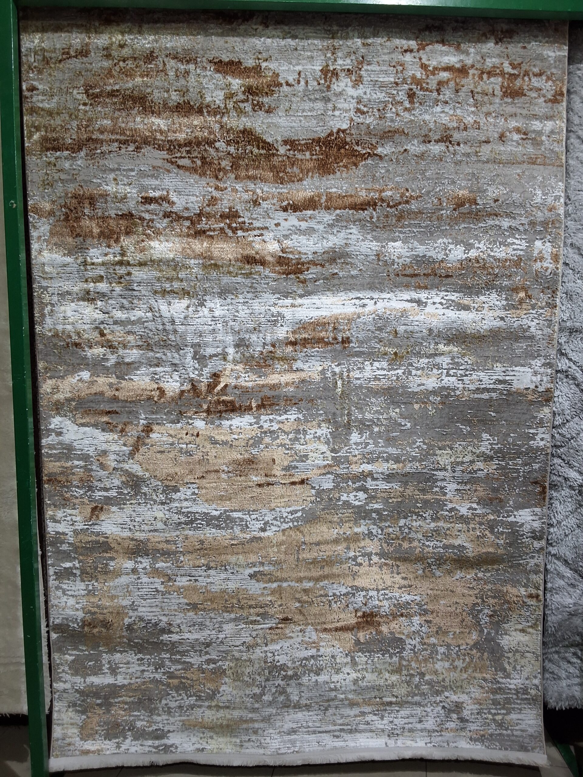 Tapis Everest 1m60/2m30 Marron Gris Blanc